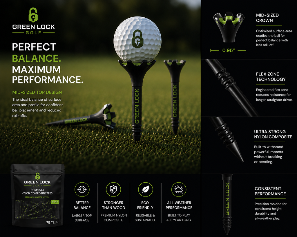 Green Lock MAX Golf Tees