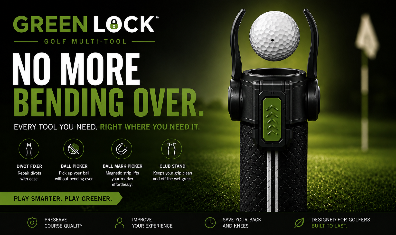 Green Lock - Green Multi Tool 4 in 1
